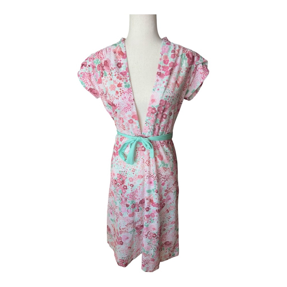 Late 60’s- early 70’s handmade floral house dress
